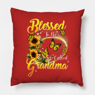 Blessed to be called Grandma Sunflower Lovers Pillow