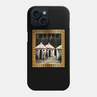 Mud Hut, African Artwork Phone Case