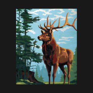 Deer T-Shirt - Elk Country by Souvenir Kulture