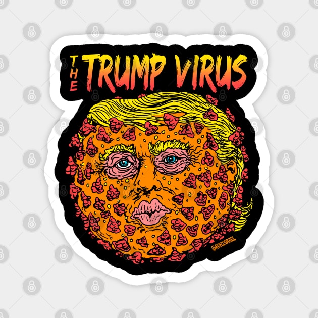 Trump Virus Magnet by Robisrael