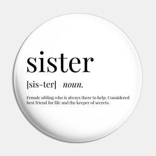 Sister Definition Pin