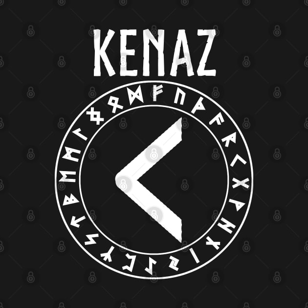 Kenaz Norse Rune of Intellect by AgemaApparel