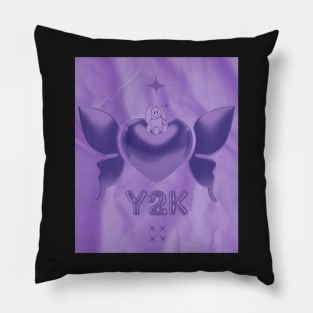 Vintage Y2K Purple Aesthetic Pillow