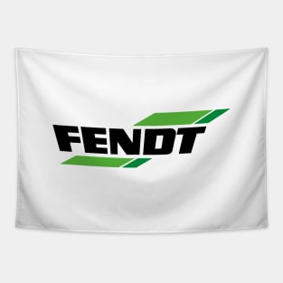 Fendt Tractors Logo green black Tapestry