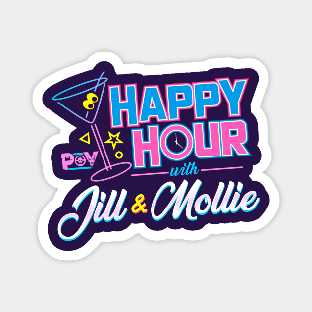 Happy Hour with Jill & Mollie Magnet by Jake Berlin