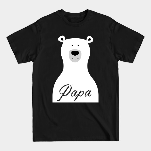 Discover Cute white Papa Polar Bear - Papa Bear - T-Shirt