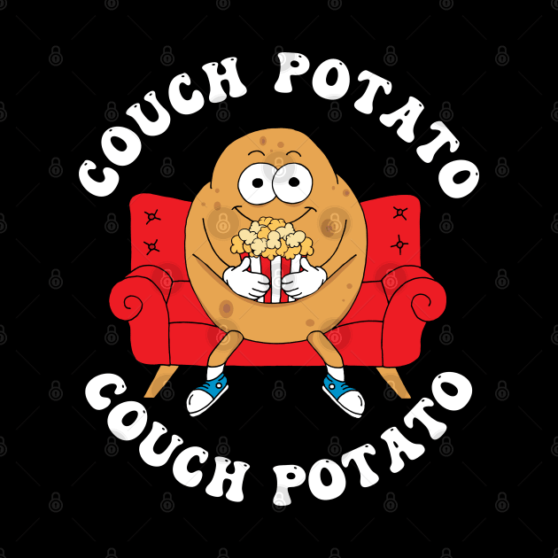 Funny Couch Potato Character by HotHibiscus