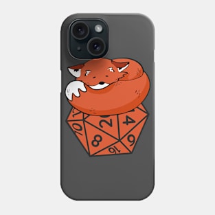 Sleeping Fox With D20 Phone Case