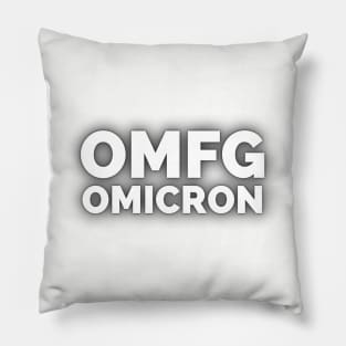 OMFG Omicron (black) Pillow