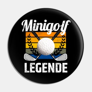 Minigolf Legende Golfball Golf Lustige Sprüche Pin