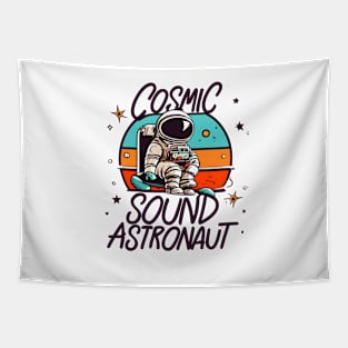 Cosmic Sound Astronaut Tapestry