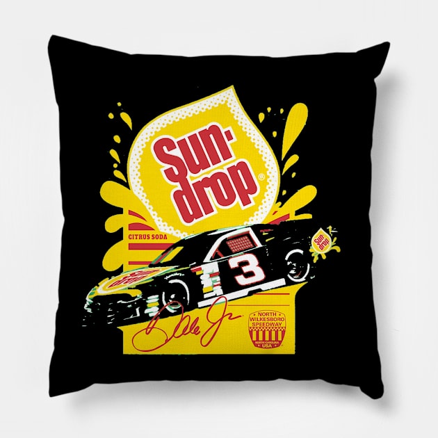 Dale Earnhardt Jr. Sun Drop Pillow by art.Hamdan