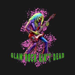 Undead Rockstar: A Glamorous Zombie Playing Guitar T-Shirt