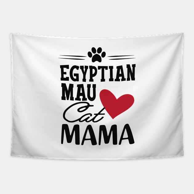 Egyptian Mau Cat Mama Tapestry by KC Happy Shop