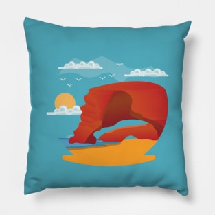 Moroccan Cities illustration, best gift for morocco lovers Pillow