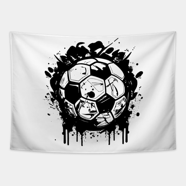 Association football Tapestry by Brand X Graffix