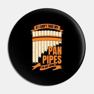 Funny Pane Pipes Flute Player Gift Pin