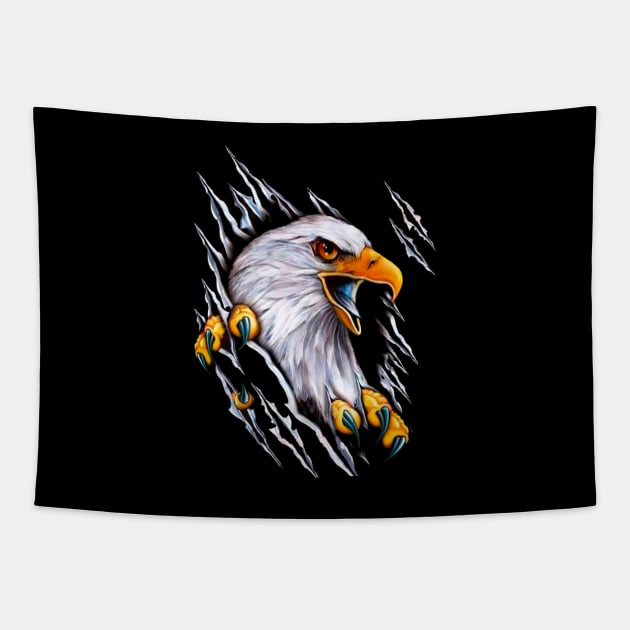 HD MOTORCYCLE RIDER - EAGLE RIDER Tapestry by Pannolinno