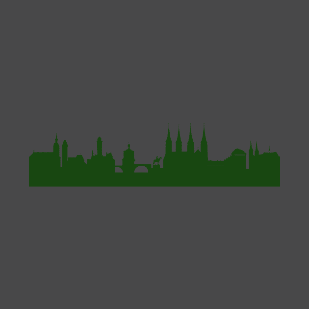 BAMBERG skyline in forest green by 44spaces