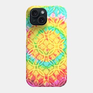 Tie Dye Floral Pattern Phone Case