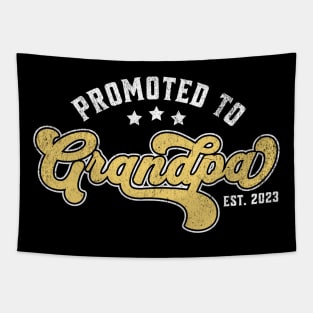 Promoted To Grandpa 2023 New Grandpa Tapestry