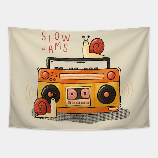 Slow Jams Tapestry by Tania Tania