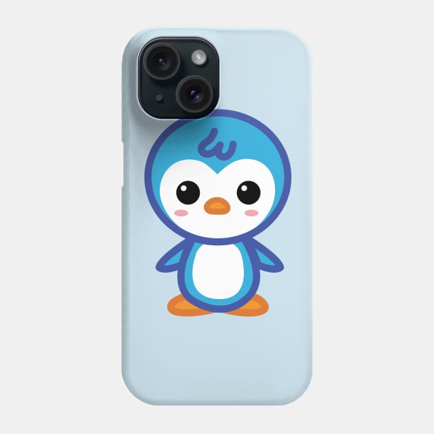 Blue Penguin Phone Case by Creative Wiz