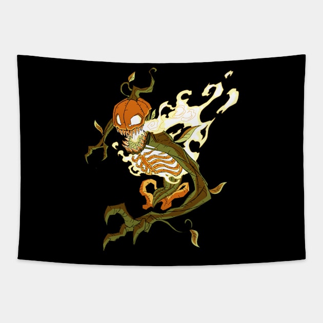 Pumpkin Creature Tapestry by Station 41