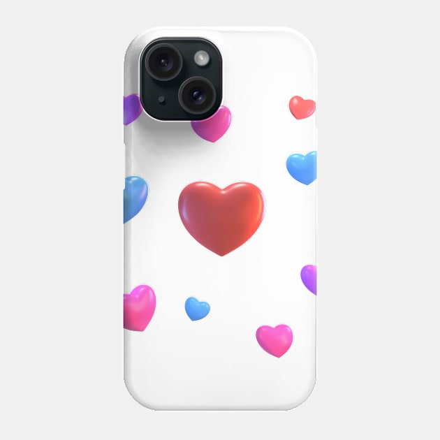 hearts Phone Case by Mauro_t_shirts