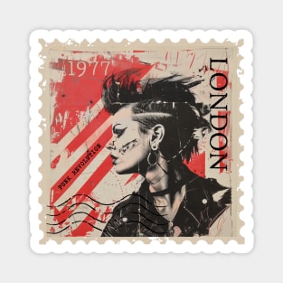 Punk Revolution 1977 London Magnet