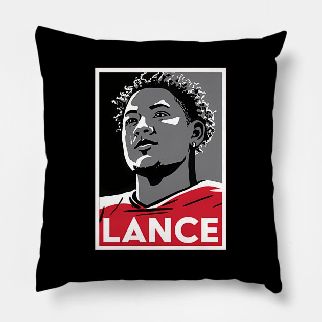 Trey Lance Pillow by keng-dela