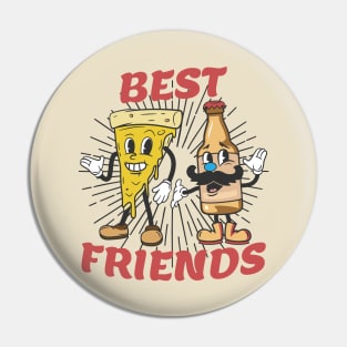 Best Friends Pizza And Beer Pin