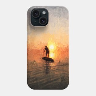 Paddleboarding sunrise Phone Case