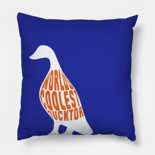 Worlds Coolest Ducktor Pillow