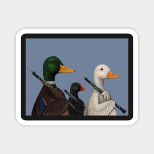 Duck, Goose and Moorhen Oboe Trio Magnet