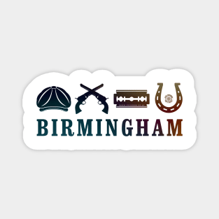 Birmingham Razor Cap Guns Horseshoe Magnet