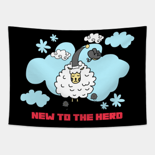 New To The Herd | Cute Kids Tapestry