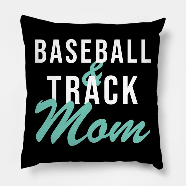 Baseball and Track Mom Baseball Mom Pillow by PodDesignShop