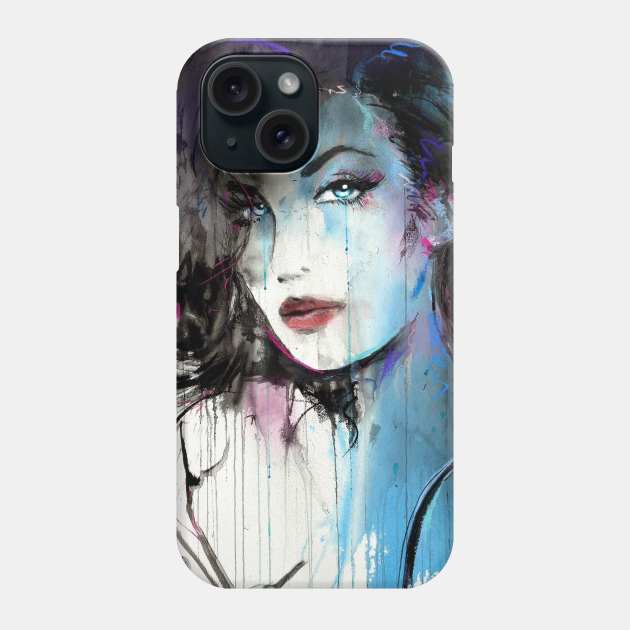 Starlet blue Phone Case by Loui Jover 