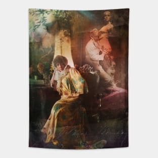 Collage Art Sarah Bernhardt Tapestry