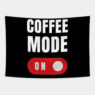 Coffee Mode ON Black Version Tapestry