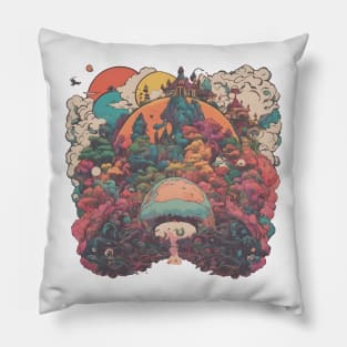 Psychedelic Gumbo Pillow