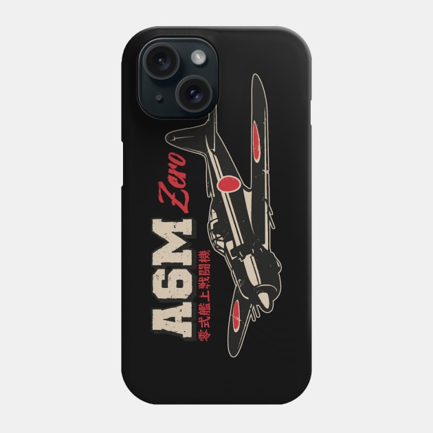 A6M Zero | World War 2 Japanese Plane Vintage Phone Case by Distant War