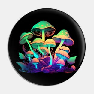 Psychedelic Mushrooms Pin