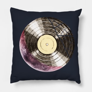 broken vinyl love Pillow