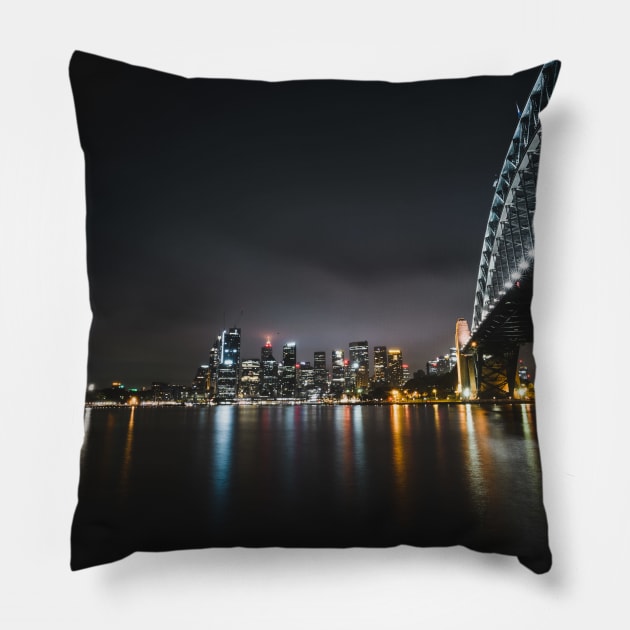 Sydney Harbour Bridge Pillow by withluke