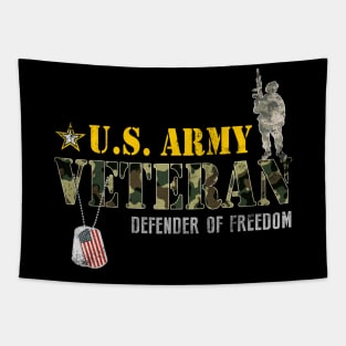 US Army Veteran Military Solder - Gift for Veterans Day 4th of July or Patriotic Memorial Day Tapestry