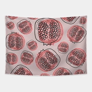 Feel Pomegranate Summer Pattern Tapestry