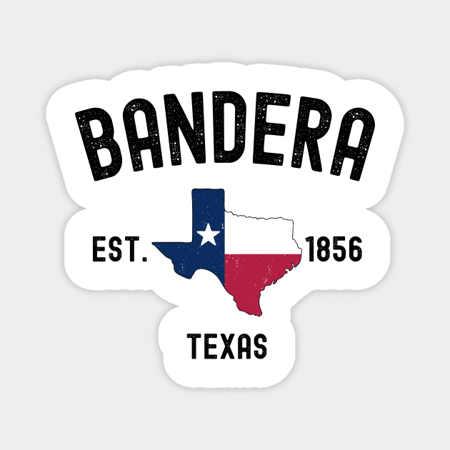 Vintage Bandera Texas Est. 1856 Souvenir Gift | Bandera Texas Magnet by Art master