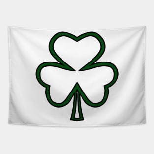 DARK Green Shamrock Tapestry